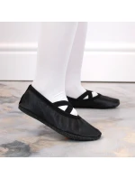 Dívčí kožené baleríny černé - Nazo Dívčí kožené baleríny černé - Nazo