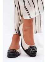 Kožené Baleríny S Dekorací D&A MK51-059 Béžové Kožené Baleríny S Dekorací D&A MK51-059 Béžové