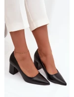 Lodičky na jehlovém podpatku se špičatými nosky černé Ryvessa Lodičky na jehlovém podpatku se špičatými nosky černé Ryvessa