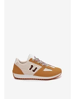 Dámské Tenisky s Ozdobným Šněrováním Žluté Henira