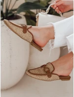 SOFTINO camel dámské žabky na klínku FashionStreet ZY0865
