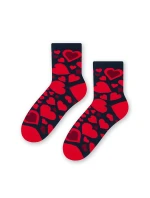Dámské ponožky Steven art.136 Srdce