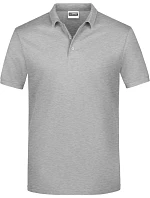 Daiber JN 792 Pánské piqué polo 02.0792 grey heather Daiber JN 792 Pánské piqué polo 02.0792 grey heather