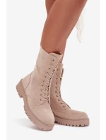 Dámské workery zateplené béžové Marvielle