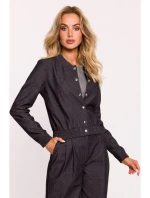 Bunda bomber M800 Press stud - grafitová Bunda bomber M800 Press stud - grafitová