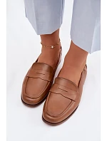 Mokasíny z přírodní kůže Vinceza 18121 Camel