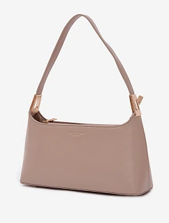 Kožená kabelka z eko kůže tmavě béžová Tielle