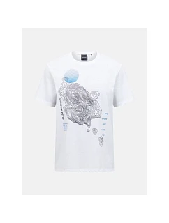 Tričko PEAK PERFORMANCE Explore Graphic Tee Men, bílé, pánské