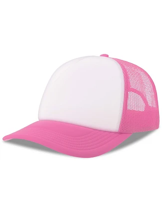 Atlantis Headwear Rapper-S 5 panelová Trucker kšiltovka 33.0262 white/fuchsia fluo Atlantis Headwear Rapper-S 5 panelová Trucker kšiltovka 33.0262 white/fuchsia fluo