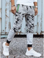 Pánské světle šedé kalhoty moro FashionStreet UX4453