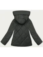 Dámská bunda v army barvě pro přechodné období (5M3175-136)