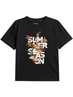 Dámské tričko 4F F2721, tmavě černé, 4FWSS26TTSHF2721, 20S Dámské tričko 4F F2721, tmavě černé, 4FWSS26TTSHF2721, 20S