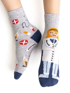Ponožky Steven art.014 Girl Asymmetrical 26-34