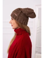 Fleecová čepice Ula K271 cappuccino