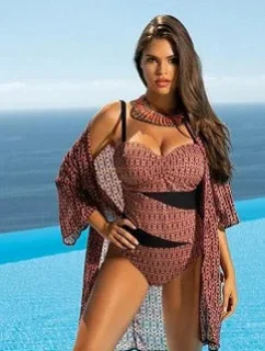 Dámské pareo 11 D80SZ-7 černá-vzor - Self