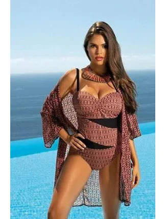 Dámské pareo 11 D80SZ-7 černá-vzor - Self