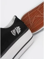 Exkluzívní tenisky černé dámské platforma Exkluzívní tenisky černé dámské platforma