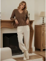 CASVINA dámský svetr béžový FashionStreet MY2379