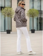 Dámská přechodná bunda v leopardí růžové barvě FashionStreet TY5550