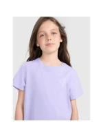Dívčí tričko s potiskem 4F 4FJRAW25TTSHF3199-52S