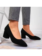 Sergio Leone W SK358A černé lodičky na podpatku