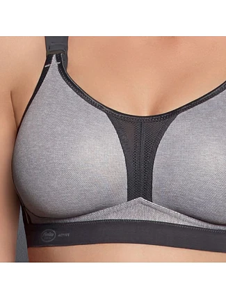 dynamiX star sportovní podprsenka X-Back 5537 heather grey - Active dynamiX star sportovní podprsenka X-Back 5537 heather grey - Active