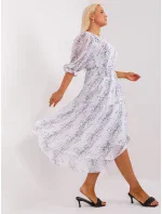 LK SK 509344 šaty.37 bílé a černé LK SK 509344 šaty.37 bílé a černé