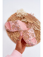 Dětské lehké papuče s růžovými medvídky značky Evitrapa