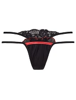 Dámská tanga V-8298 černá/červená - Axami Dámská tanga V-8298 černá/červená - Axami