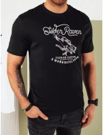 Pánské tričko s potiskem černé FashionStreet RX5363