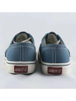 Světle modré dámské šněrovací tenisky (A8865)