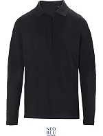 NEOBLU Owen LSL Women Dámské těžké piqué polo s dlouhým rukávem 24.4397 deep black NEOBLU Owen LSL Women Dámské těžké piqué polo s dlouhým rukávem 24.4397 deep black