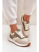 Dámské Sportovní Boty S Panterem Na Platformě Zelené Davinara Dámské Sportovní Boty S Panterem Na Platformě Zelené Davinara