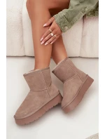 Dámské sněhule W5825 hnědé - Sweet Shoes