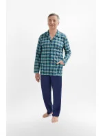 Pánské pyžamo Martel 403 Antoni III délka/r 3XL-4XL pyžamo na zip