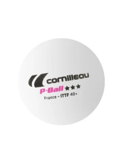 Míčky na stolní tenis Cornilleau P-BALL ITTF bílé 3 ks.