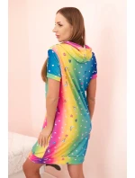 Dámské šaty na ramínkách s ozdobnými sponami béžová