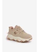 Zateplené Dámské Sportovní Boty Na Šněrování Na Platformě Béžové Bialoa Zateplené Dámské Sportovní Boty Na Šněrování Na Platformě Béžové Bialoa