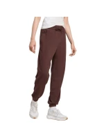 Dámské kalhoty adidas Essentials Small Logo French Terry Cuffed pants brown JX3864 dámské
