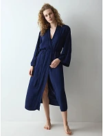 Amourette Jacquard Long Robe - Admiral - TRIUMPH Admiral - TRIUMPH Amourette Jacquard Long Robe - Admiral - TRIUMPH Admiral - TRIUMPH