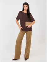 Tričko RV TS A1090.30 tmavě hnědé Tričko RV TS A1090.30 tmavě hnědé