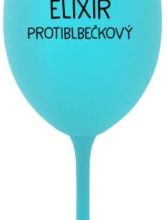ELIXÍR PROTIBLBEČKOVÝ - tyrkysový pohár na víno 350 ml
