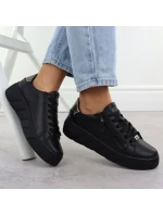 Dámské kožené boty na platformě černé Rieker W2605-02 Dámské kožené boty na platformě černé Rieker W2605-02