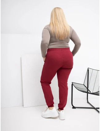 RV DR 6301.88 tepláky bordó