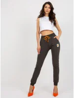 Tepláky RV DR 7886.04 tmavá khaki