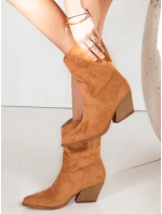 Dámské velbloudí kovbojské boty FashionStreet ZY1223
