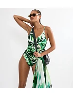 SUMMER PALM - Vycpané jednodílné plavky s kovovými doplňky Triumph