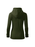 Dámská módní mikina na zip (vojenská)