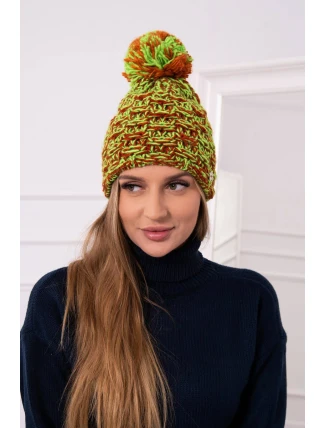 Fiona fleecová čepice K275 zelená neon+červená Fiona fleecová čepice K275 zelená neon+červená