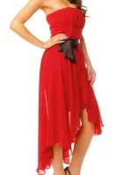 Společenské šaty korzetové HS-347 červené - MAYAADI Společenské šaty korzetové HS-347 červené - MAYAADI